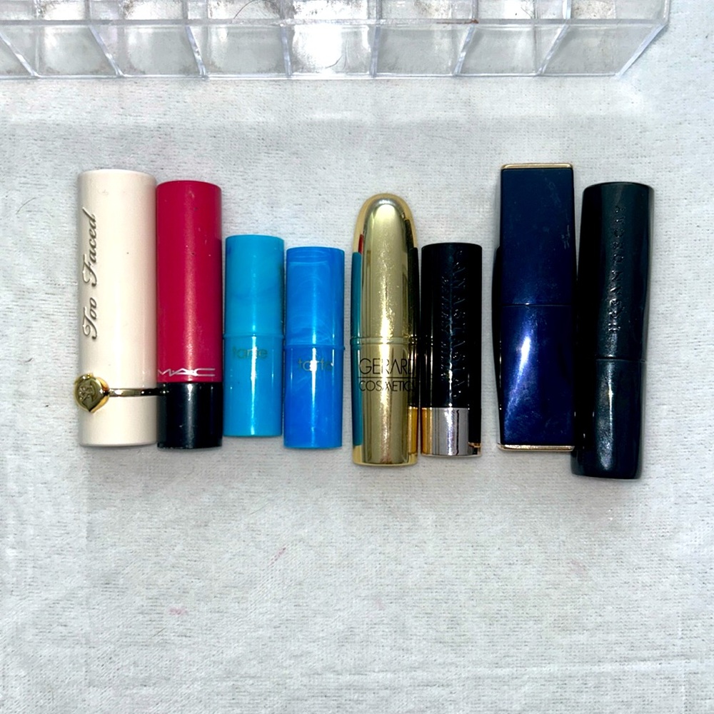 Lipstick Bundle 8: Too Faced Mac Tarte Gerard Anastasia Estée Lauder Urban Decay